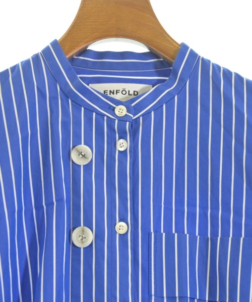 ENFOLD（エンフォルド）カジュアルシャツ 青 サイズ:38(M位) レディース/2200620383059