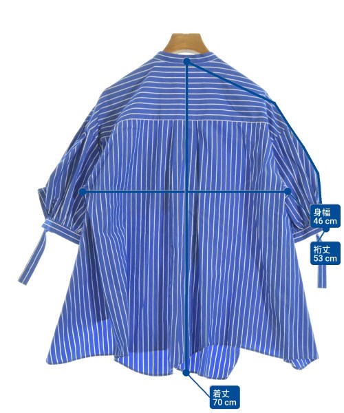 ENFOLD（エンフォルド）カジュアルシャツ 青 サイズ:38(M位) レディース/2200620383059