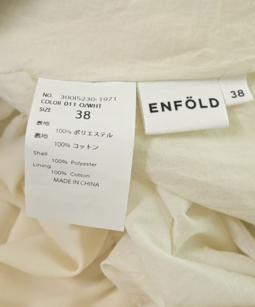 ENFOLD（エンフォルド）カジュアルシャツ 黄 サイズ:38(M位) レディース/2200620383066