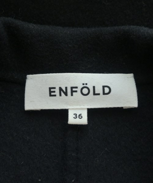 ENFOLD（エンフォルド）チェスターコート 黒 サイズ:36(S位) レディース/2200634855016
