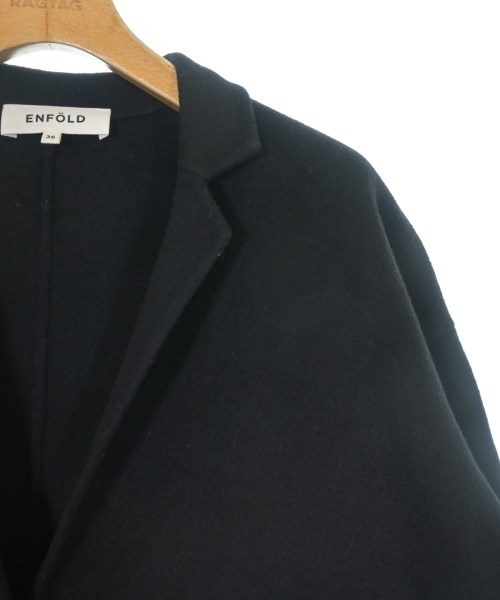 ENFOLD（エンフォルド）チェスターコート 黒 サイズ:36(S位) レディース/2200634855016
