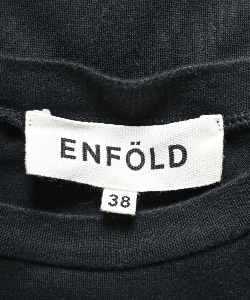 ENFOLD（エンフォルド）Tシャツ・カットソー 黒 サイズ:38(M位) レディース/2200635757067