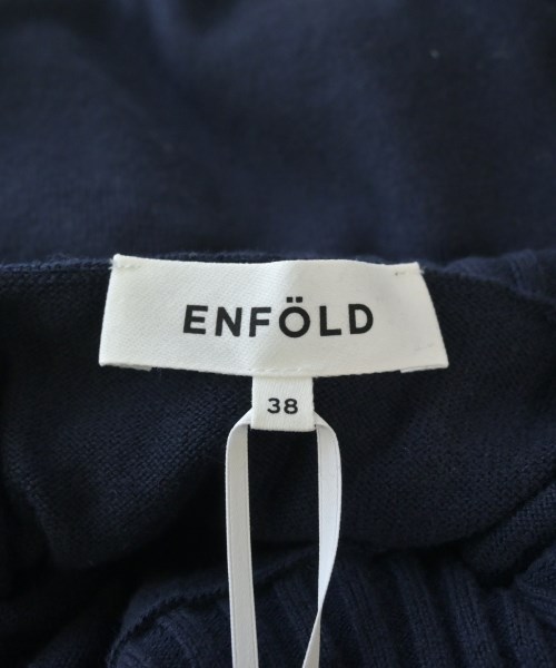 ENFOLD（エンフォルド）ブラウス 紺 サイズ:38(M位) レディース/2200623312063