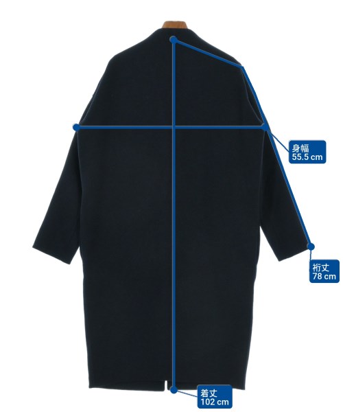 ENFOLD（エンフォルド）チェスターコート 紺 サイズ:36(S位) レディース/2200631848011