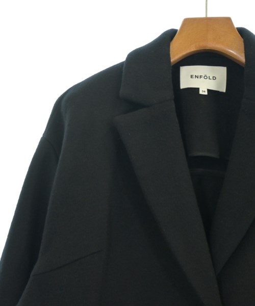 ENFOLD（エンフォルド）コート 黒 サイズ:36(S位) レディース/2200632236022