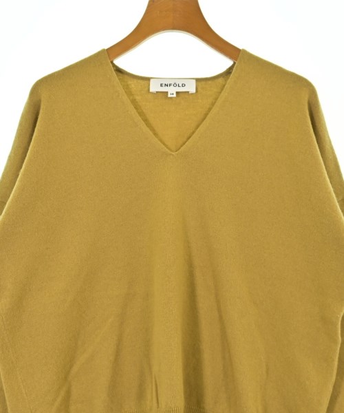 ENFOLD（エンフォルド）ニット・セーター 黄 サイズ:38(M位) レディース/2200635158116
