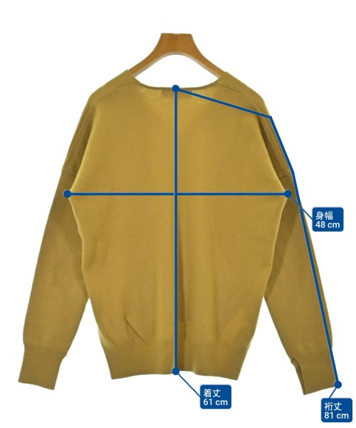 ENFOLD（エンフォルド）ニット・セーター 黄 サイズ:38(M位) レディース/2200635158116