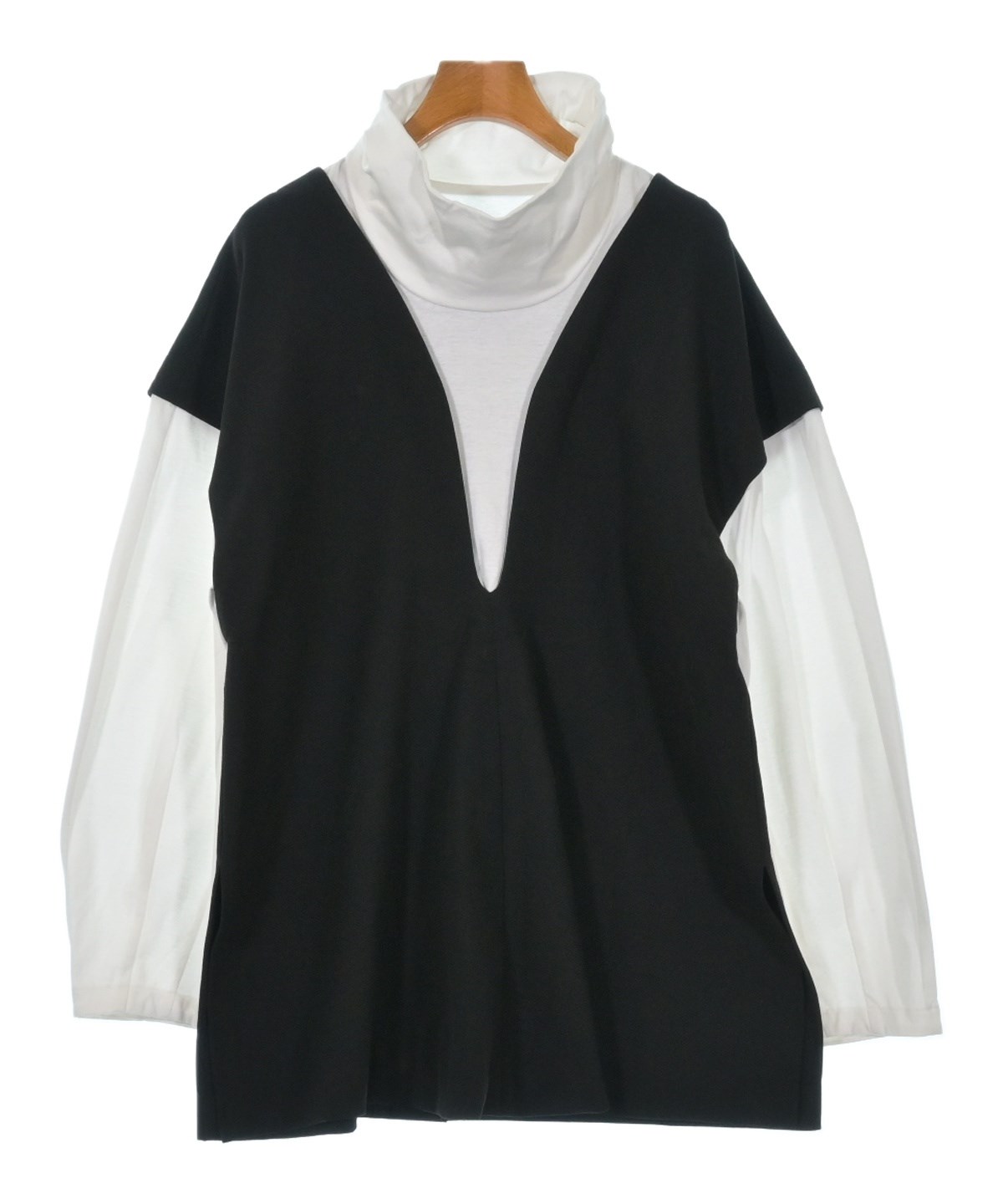 12/9迄❗️ENFOLD 38 BLACK カットソー 素敵です！ ENFOLD（エンフォルド）Tシャツ・カットソー 黒 サイズ:38(M位