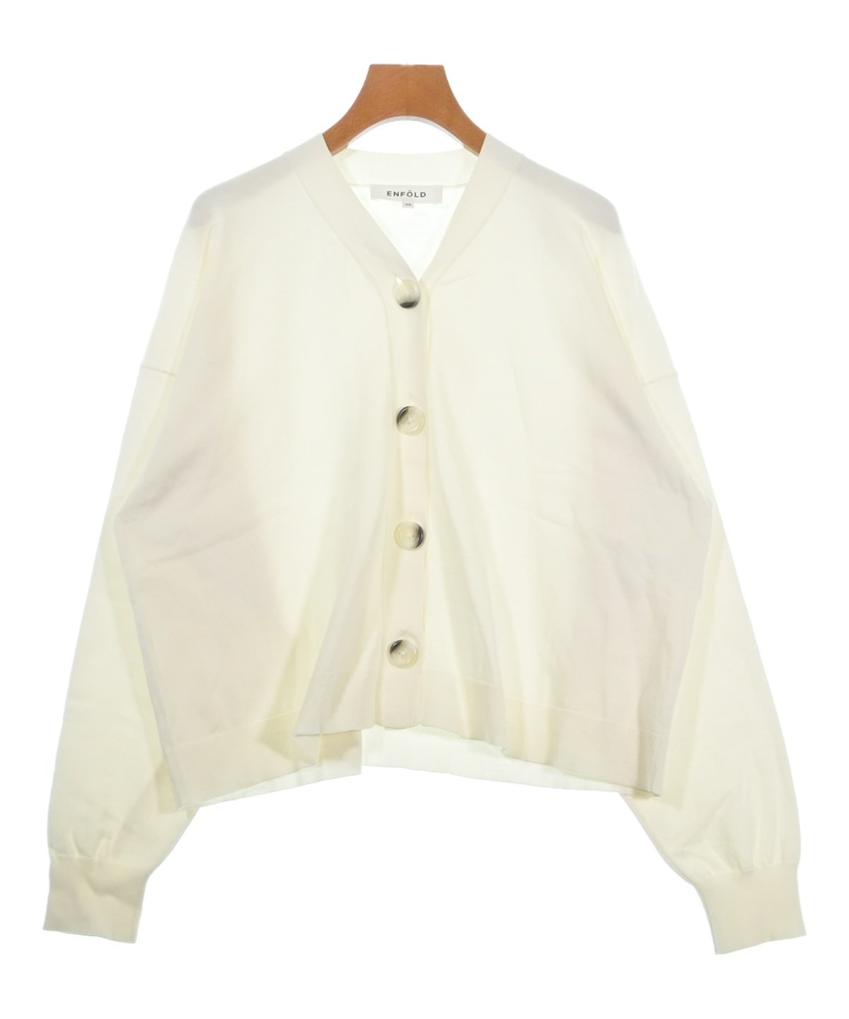 ENFOLD シャツカーディガン ENFOLD(エンフォルド)｜カラーBOXカーディガン/ブラック の通販