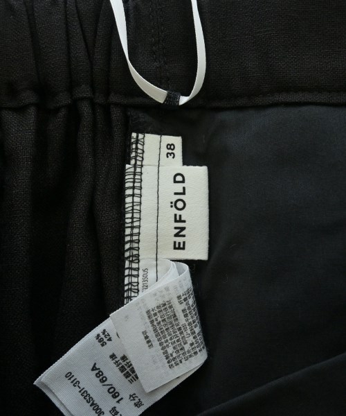 ENFOLD（エンフォルド）スラックス 黒 サイズ:38(M位) レディース/2200628537034