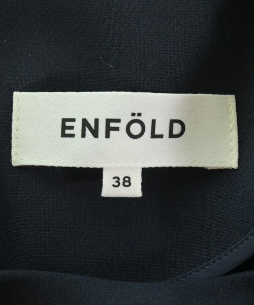 ENFOLD（エンフォルド）ブラウス 紺 サイズ:38(M位) レディース/2200628537065