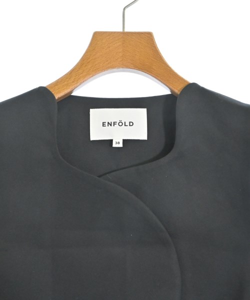 ENFOLD（エンフォルド）ベスト 黒 サイズ:38(M位) レディース