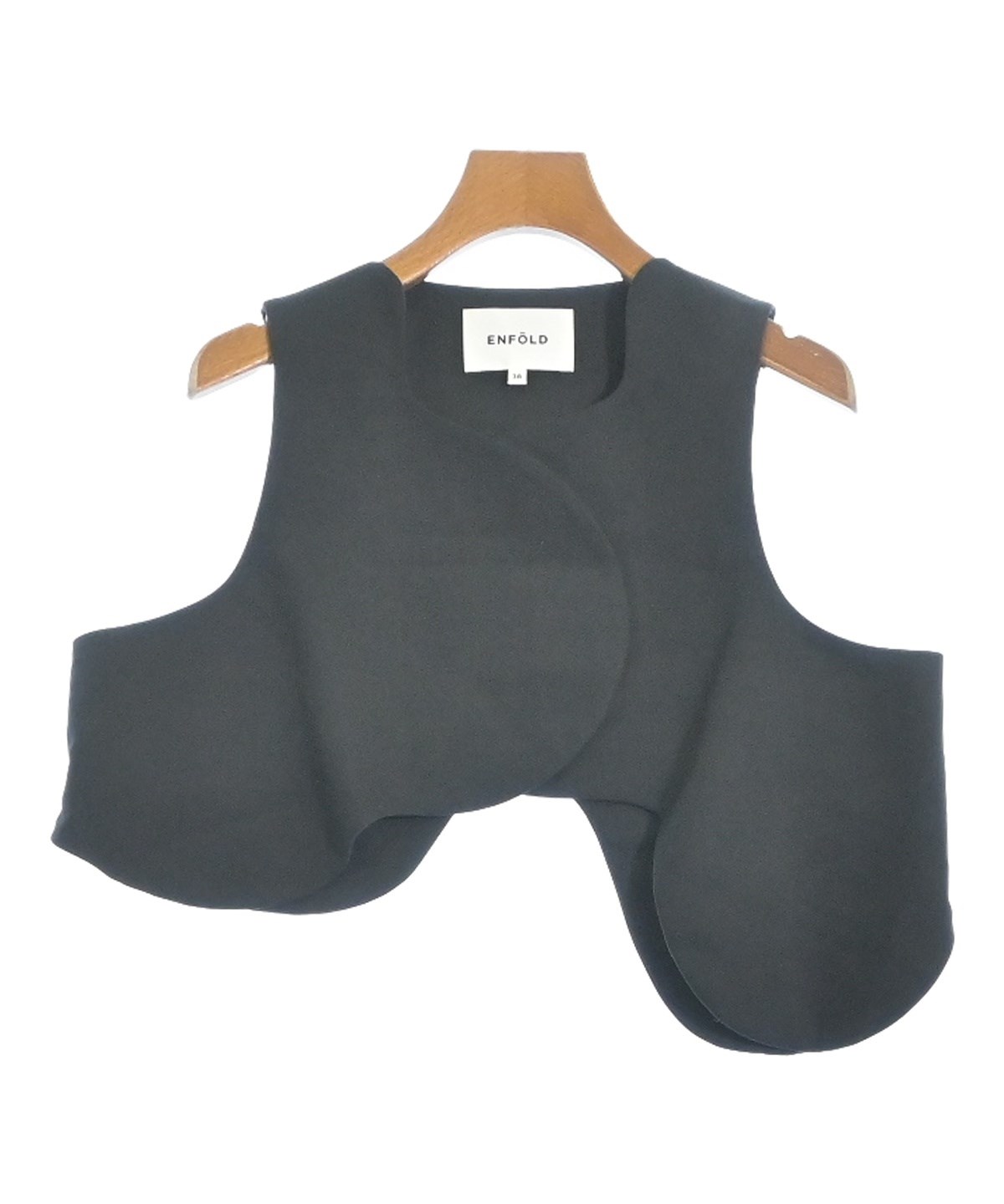 ENFOLD（エンフォルド）ベスト 黒 サイズ:38(M位) レディース