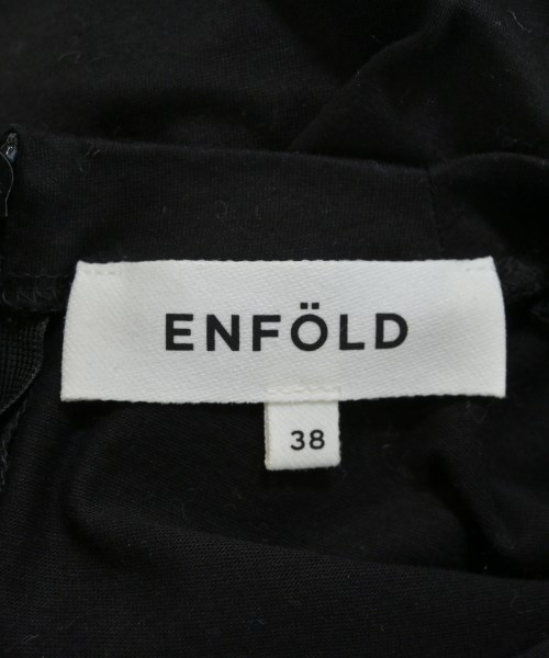 ENFOLD（エンフォルド）Tシャツ・カットソー 黒 サイズ:38(M位) レディース/2200643142039