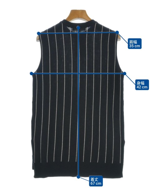 ENFOLD（エンフォルド）ベスト 黒 サイズ:38(M位) レディース