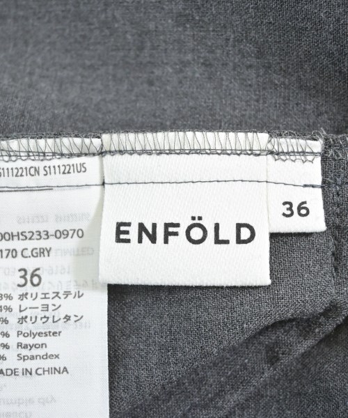 ENFOLD（エンフォルド）ワンピース グレー サイズ:36(S位) レディース/2200643160019