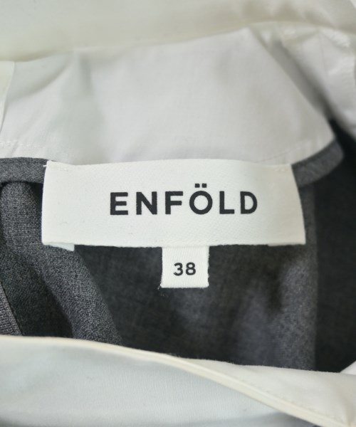 ENFOLD（エンフォルド）カジュアルシャツ グレー サイズ:38(M位