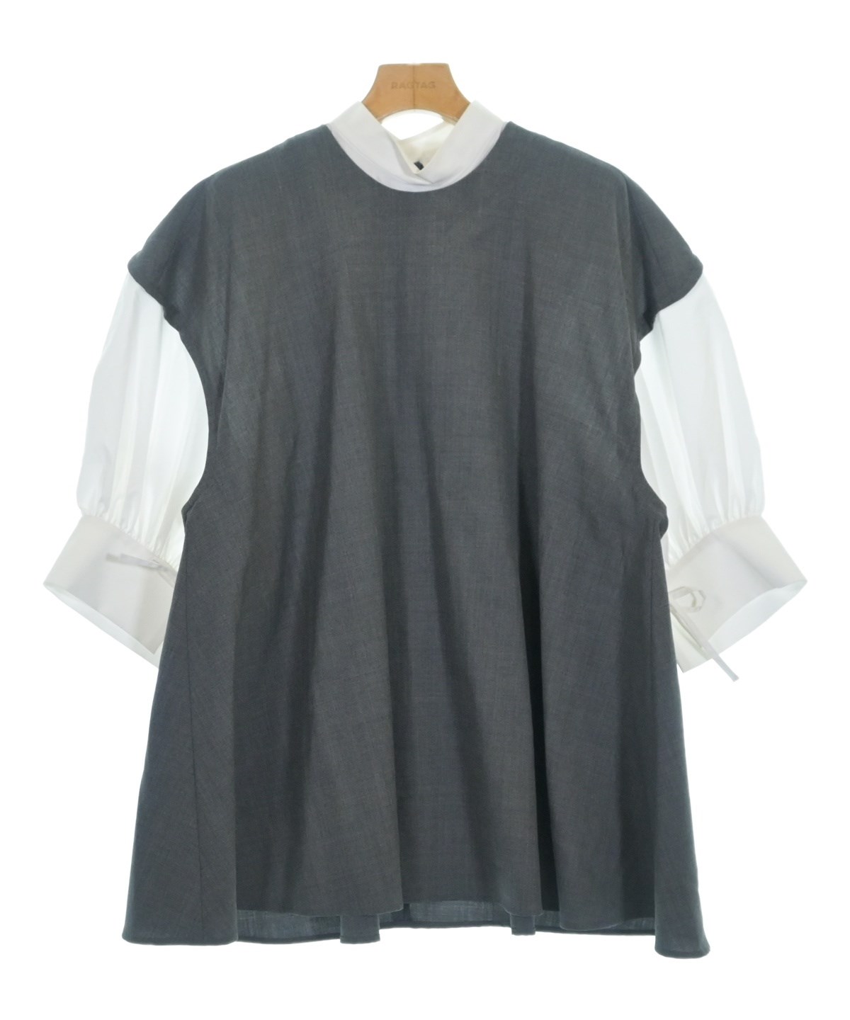 ENFOLD（エンフォルド）カジュアルシャツ グレー サイズ:38(M位