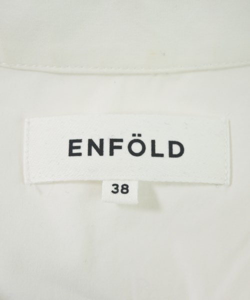 ENFOLD（エンフォルド）カジュアルシャツ 白 サイズ:38(M位) レディース/2200644324021