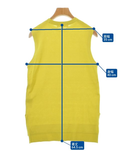 ENFOLD（エンフォルド）ベスト/ノースリーブ 黄 サイズ:38(M位) レディース/2200644338141