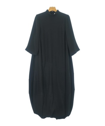ENFOLD エンフォルド 薄手カットソーワンピース 変形 36 黒 ロング丈 中古・古着通販】ENFOLD (エンフォルド) Comfortable Twill
