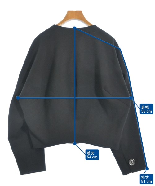 ENFOLD（エンフォルド）カジュアルジャケット 黒 サイズ:36(S位) レディース/2200621588019