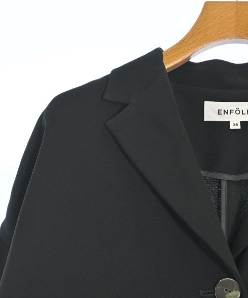 ENFOLD（エンフォルド）カジュアルジャケット 黒 サイズ:38(M位) レディース/2200621673012