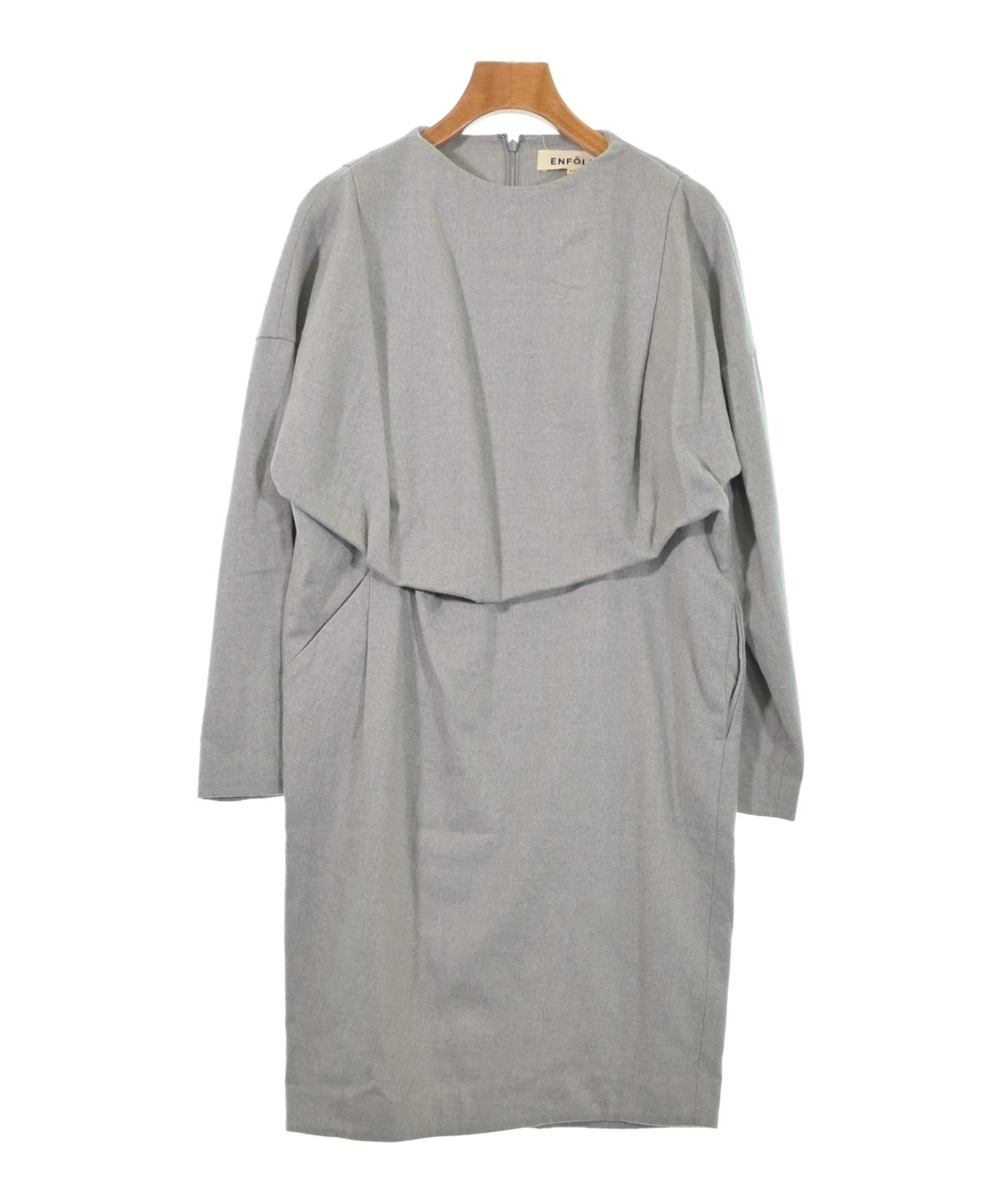 エンフォルド　ワンピース ENFOLD（エンフォルド）ワンピース グレー サイズ:36(S位) レディース