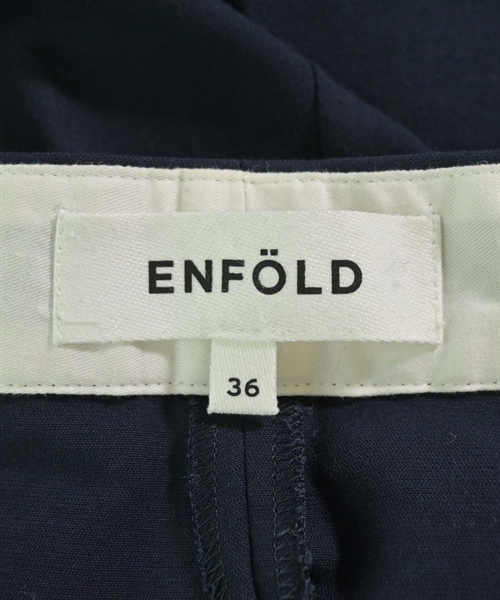 ENFOLD（エンフォルド）スラックス 紺 サイズ:36(S位) レディース/2200616129029