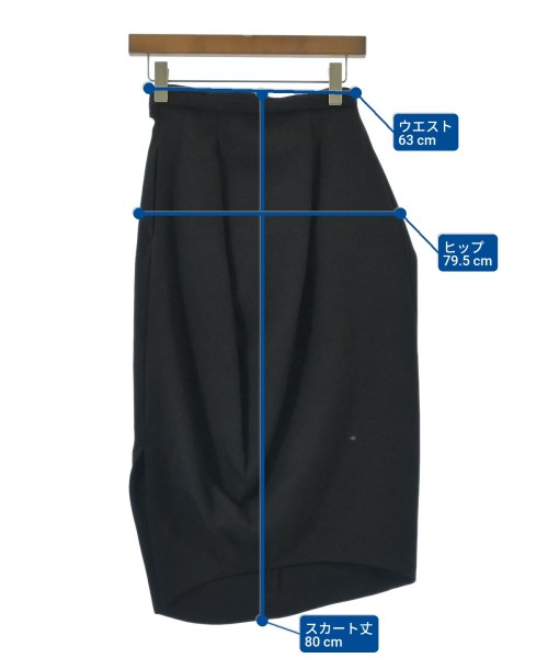 ENFOLD（エンフォルド）ロング・マキシ丈スカート 黒 サイズ:36(S位) レディース/2200624983057