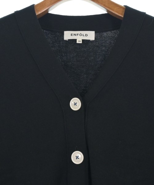 ENFOLD（エンフォルド）カーディガン 黒 サイズ:38(M位) レディース/2200614391084