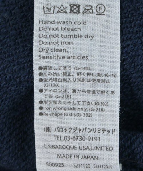 ENFOLD（エンフォルド）スウェット 紺 サイズ:38(M位) レディース/2200629220027