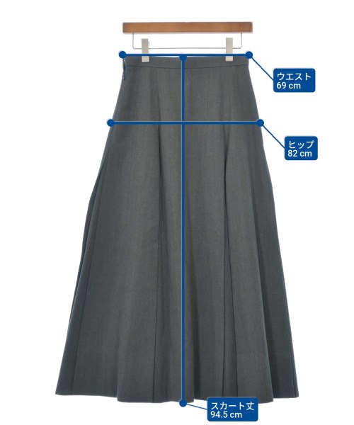 ENFOLD（エンフォルド）ロング・マキシ丈スカート グレー サイズ:38(M位) レディース/2200632016013