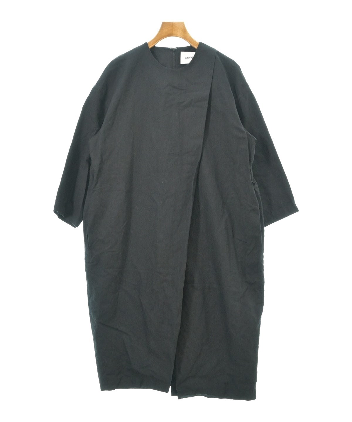 ENFOLD（エンフォルド）ワンピース 黒 サイズ:36(S位) レディース