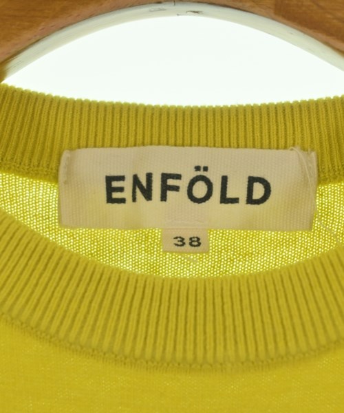 ENFOLD（エンフォルド）ニット・セーター 黄 サイズ:38(M位) レディース/2200610715099