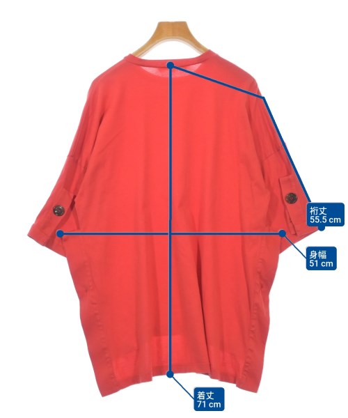 ENFOLD（エンフォルド）Tシャツ・カットソー 赤 サイズ:38(M位) レディース/2200611910059