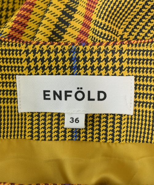 ENFOLD（エンフォルド）ロング・マキシ丈スカート 黄 サイズ:36(S位) レディース/2200601059751