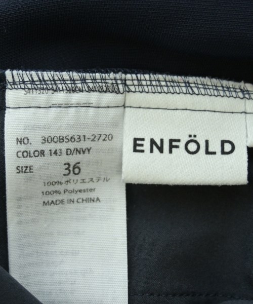 ENFOLD（エンフォルド）クロップドパンツ 紺 サイズ:36(S位) レディース/2200616421048