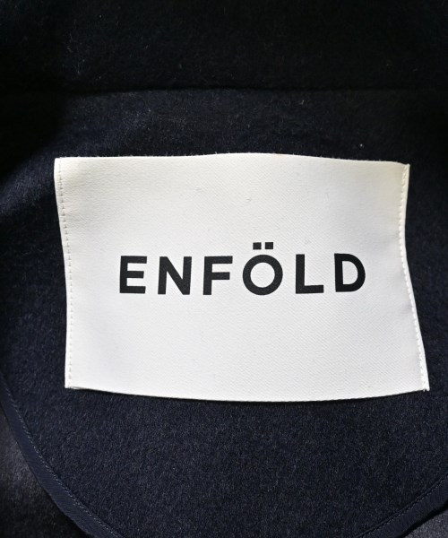 ENFOLD（エンフォルド）チェスターコート 紺 サイズ:38(M位) レディース/2200616589069