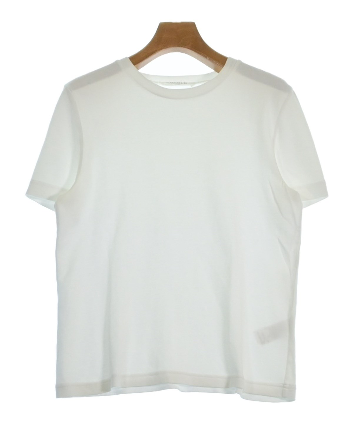ENFOLD ホワイトTシャツ 38 SCALLOP WIDE T-SHIRT｜38｜WHT｜CUT AND SEWN｜|ENFÖLD