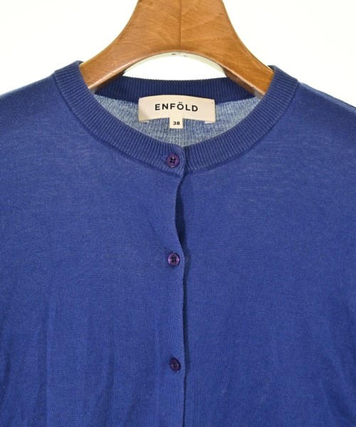 ENFOLD（エンフォルド）カーディガン 青 サイズ:38(M位) レディース/2200614039030