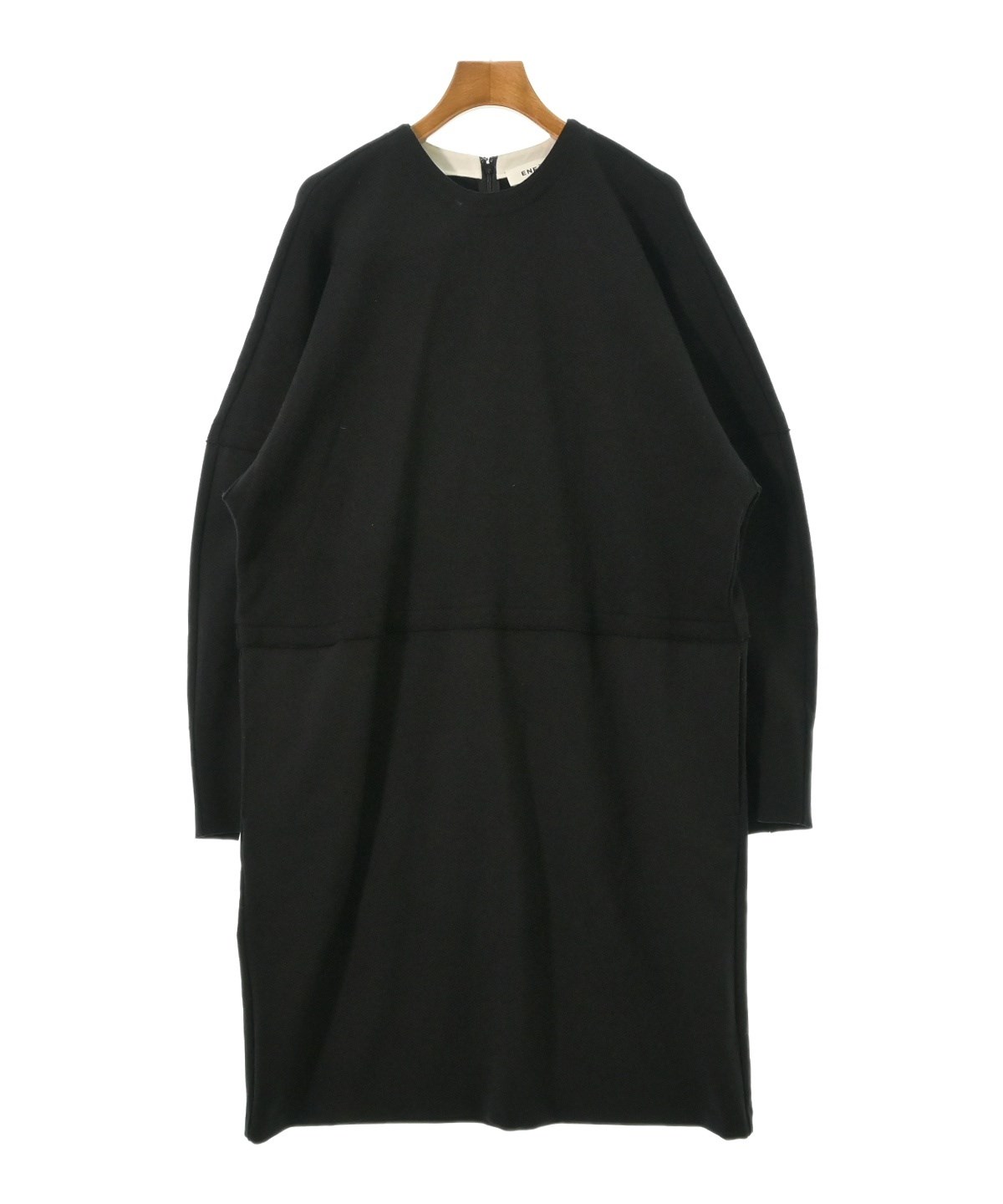 ENFOLD エンフォルド ワンピース 黒 38(M位) 0372425A0087 ENFOLD / エンフォルド | 2023SS | ARROW DRESS / アロー ドレス