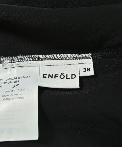ENFOLD（エンフォルド）カジュアルシャツ 黒 サイズ:38(M位) レディース/2200674394018