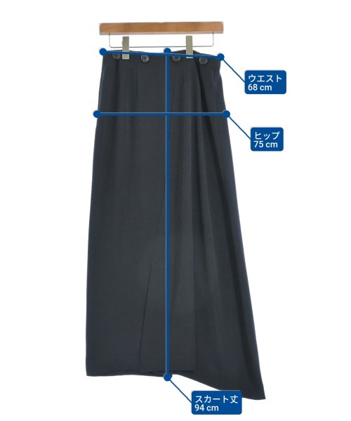 ENFOLD（エンフォルド）ロング・マキシ丈スカート 紺 サイズ:38(M位) レディース/2200669868081