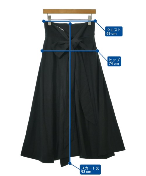 ENFOLD（エンフォルド）ロング・マキシ丈スカート 黒 サイズ:38(M位) レディース/2200669868104