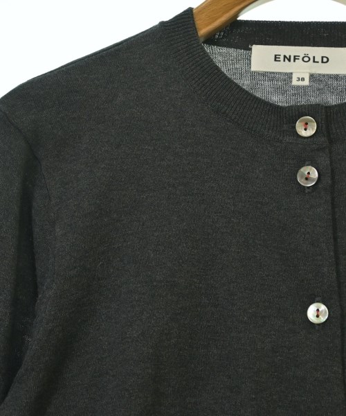 ENFOLD（エンフォルド）カーディガン グレー サイズ:38(M位) レディース/2200672146152