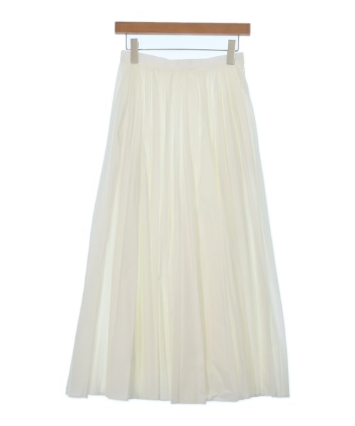 ENFOLD(エンフォルド)ロング・マキシ丈スカート 白 サイズ:36(S位)/2200674539402