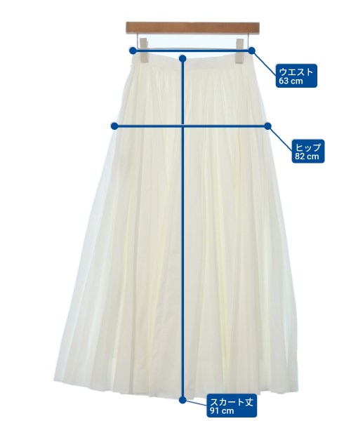 ENFOLD（エンフォルド）ロング・マキシ丈スカート 白 サイズ:36(S位) レディース/2200674539402