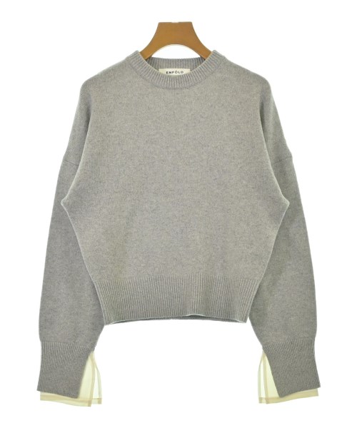 ENFOLD(エンフォルド)ニット・セーター グレー サイズ:38(M位)/2200673633026