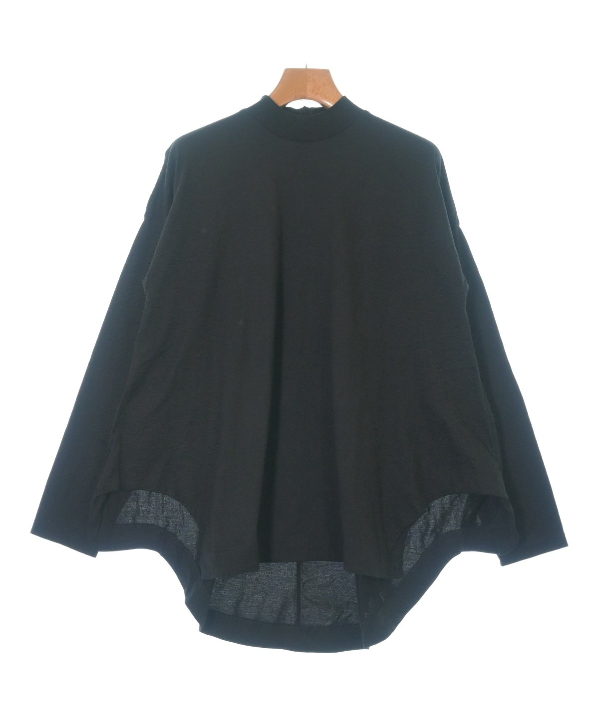 美品　Enfold Scalloped Tシャツ　黒　カットソー　38 ENFOLD（エンフォルド）Tシャツ・カットソー 黒 サイズ:38(M位